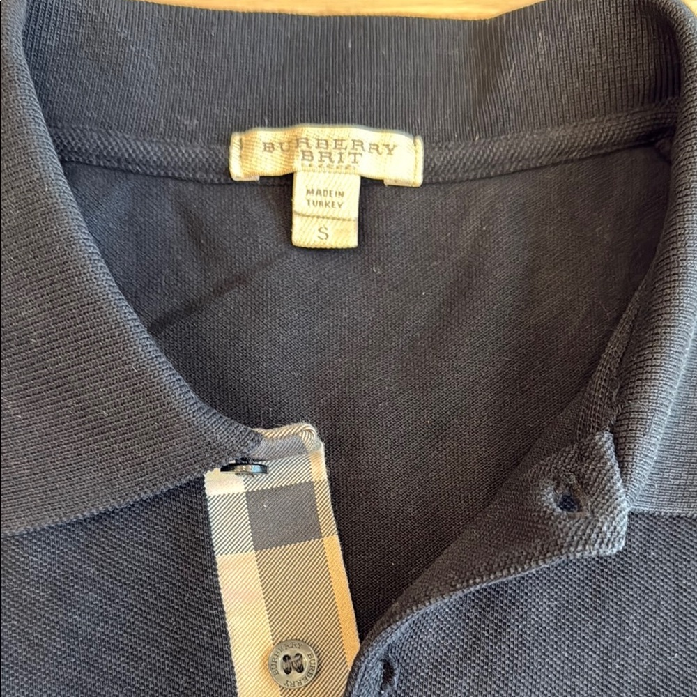 Burberry Black Polo Shirt for Men